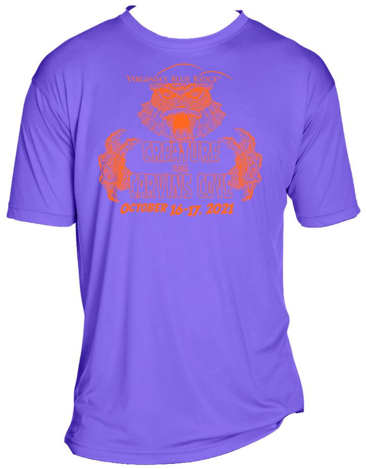 creature from carvins cove t-shirt